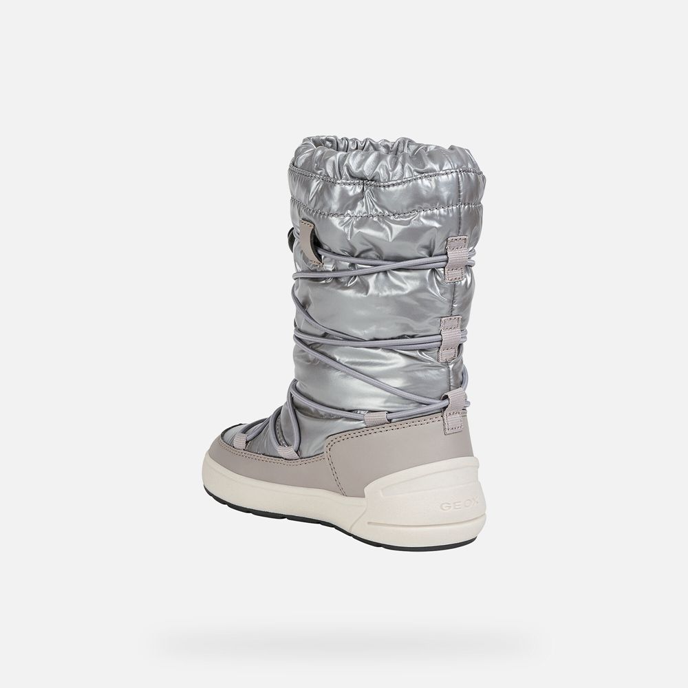 Geox Kiz Çocuk Bot Gümüş - Sleigh Abx - HRK-532741